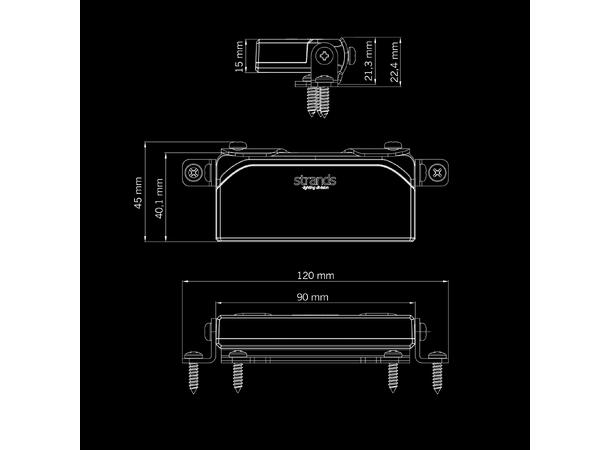 Arbeidslyspakke Strands Unity Ultra Flat med kabelsett (ECE R10) - Bilde 12