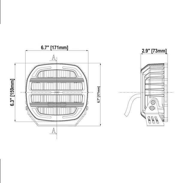 XG7 LED Driving Light (Sort) - Bilde 6