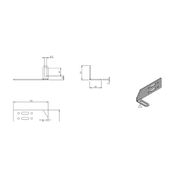 Universal skiltholder til LED-bar - Bilde 4