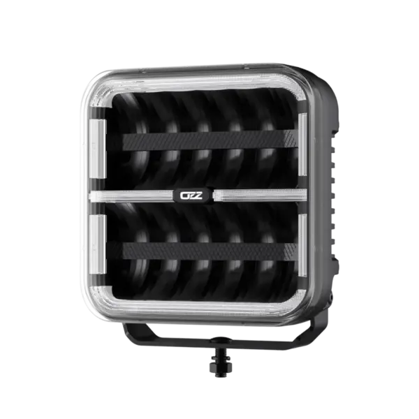 OZZ SQR 9" fjernlys 210mm med park- og varsellys (Sort/Hvit) - Bilde 10
