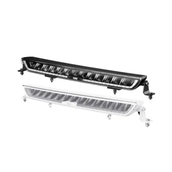OZZ XB1 P20" fjernlys kurvet (m/parklys) (Sort/Hvit)